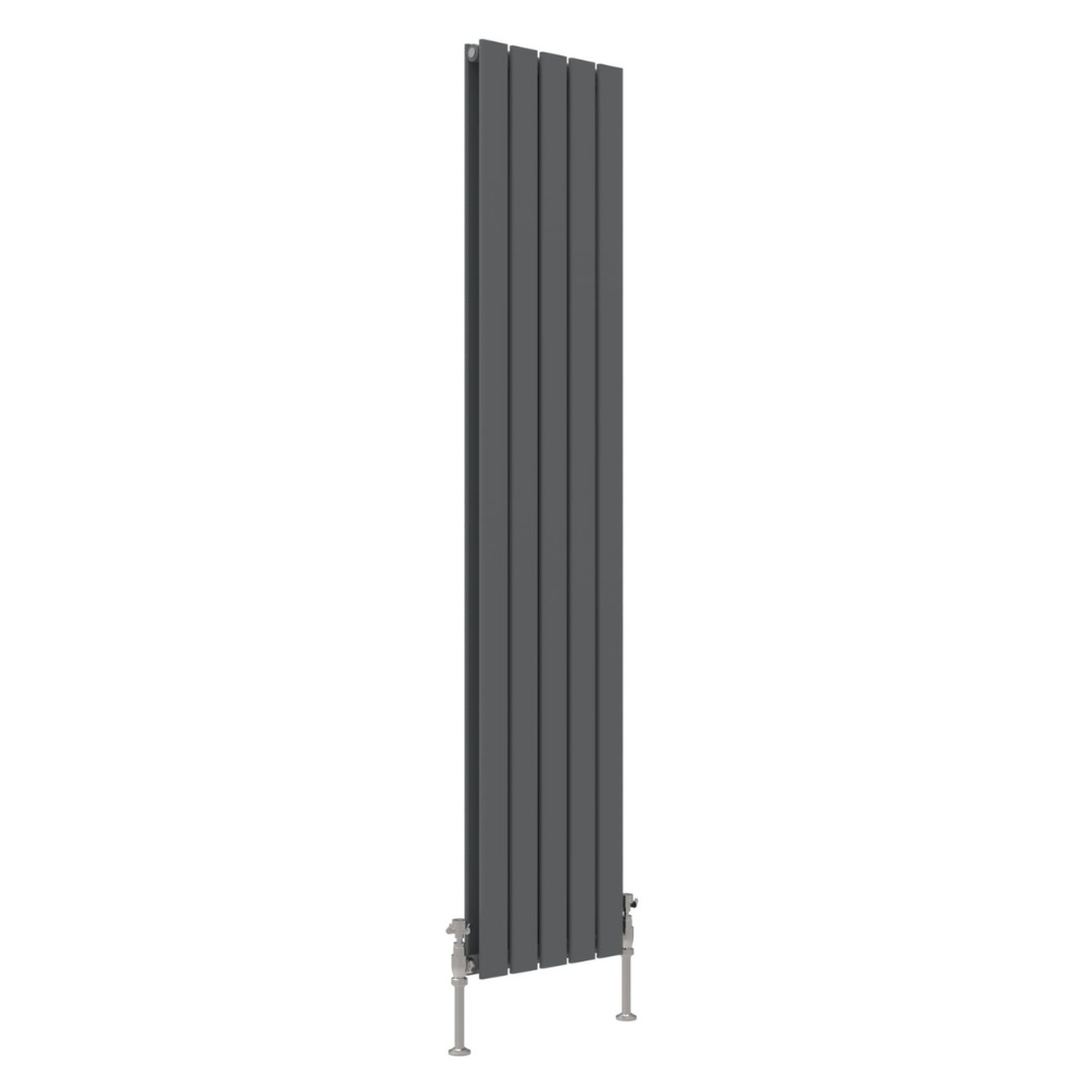 JTP Enzo Anthracite 1800mm x 376mm Flat Panel Designer Radiator Cut Out